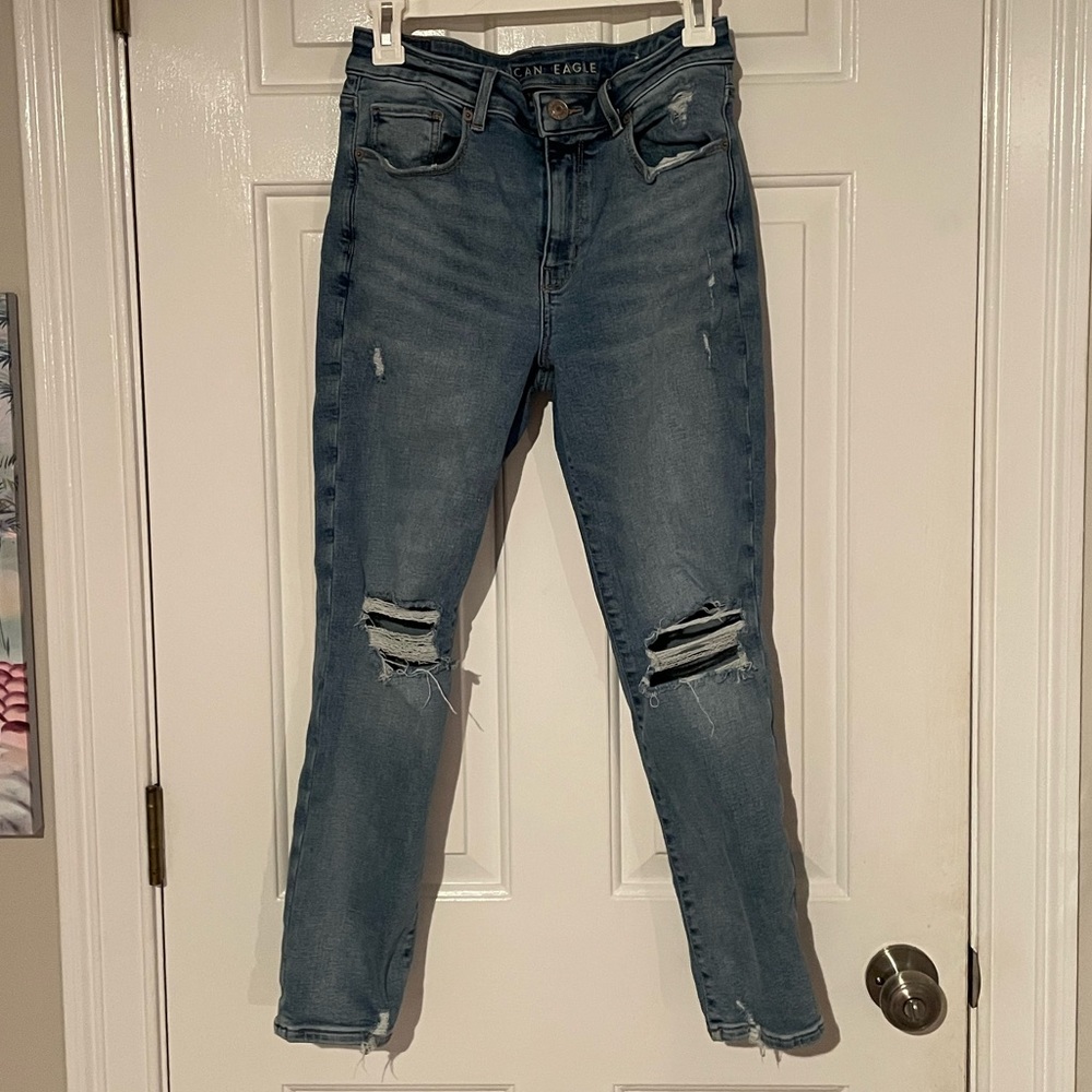 American Eagle Distressed Super Stretch Jeans